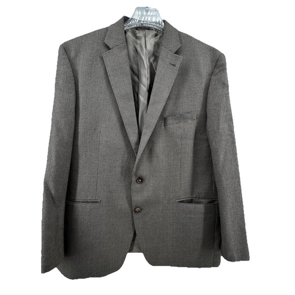 Lauren Ralph Lauren Other - Lauren Ralph Lauren Mens 46R Blazer Brown Houndstooth Blue Overcheck Sport Coat